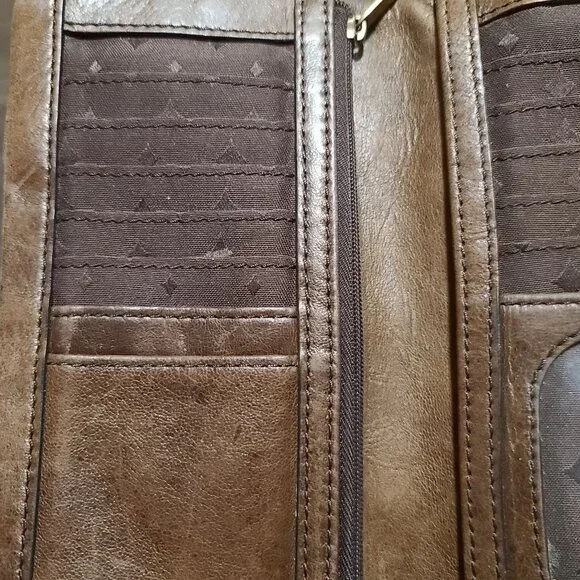 Vintage Fossil  "Long Live Vintage 1954" Women's Emory Wallet Leather Organizer - Picture 4 of 16